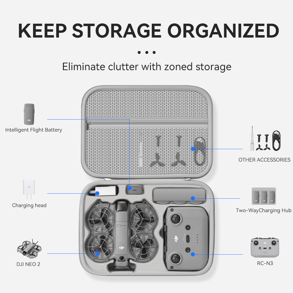 XFJI Travel Organizer Bag for  - Drone Hard Shell Case recensie en prijs
