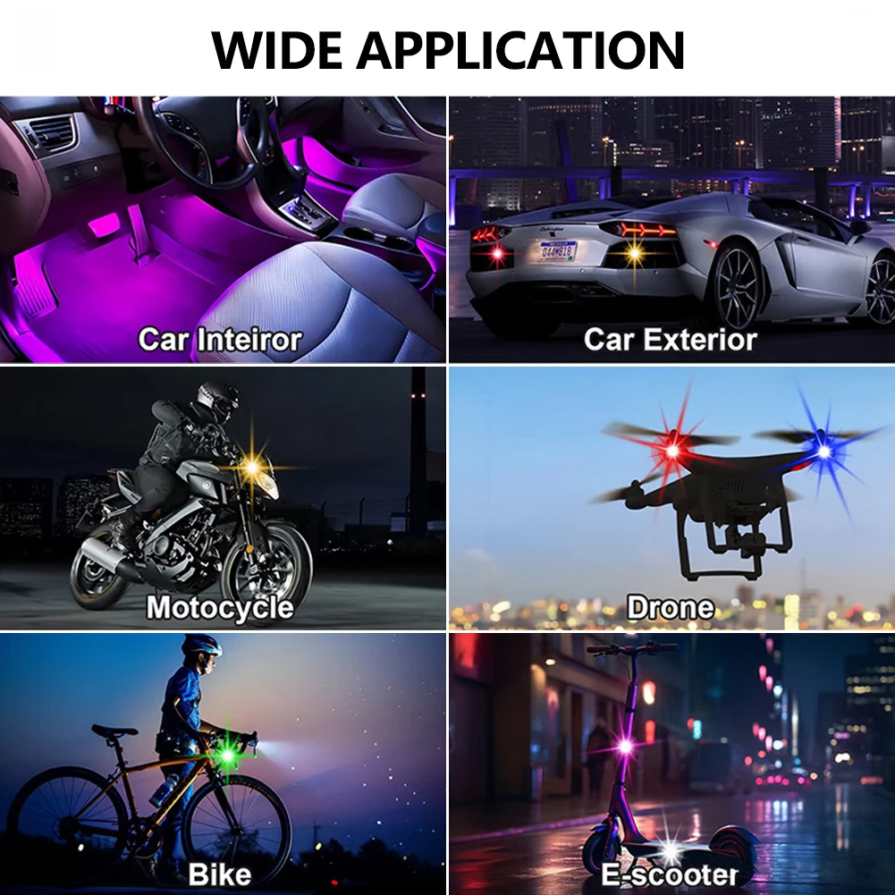 1-8PCS USB Rechargeable Waterp - Drone Strobe Light recensie en prijs