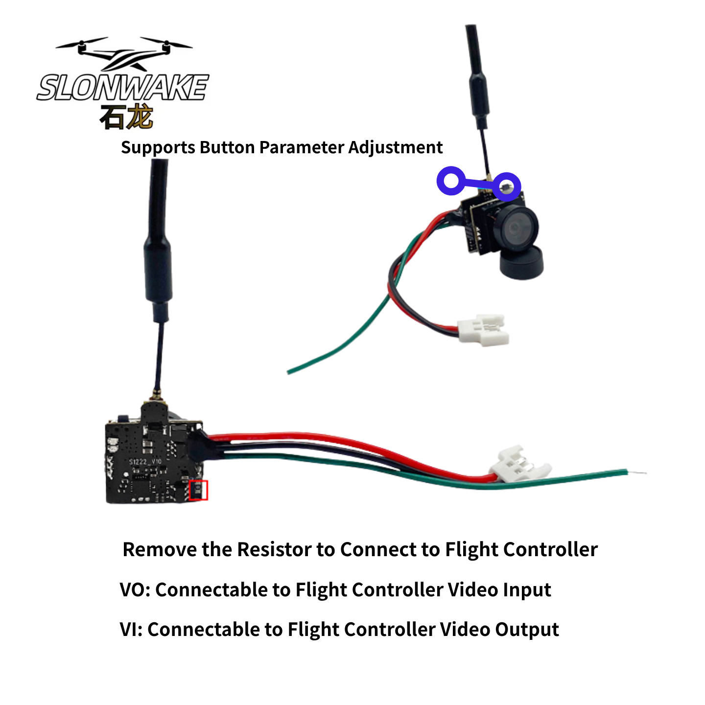 SLONWAKE 5.8G Analog Video Tra - Drone Controller Screen recensie en prijs