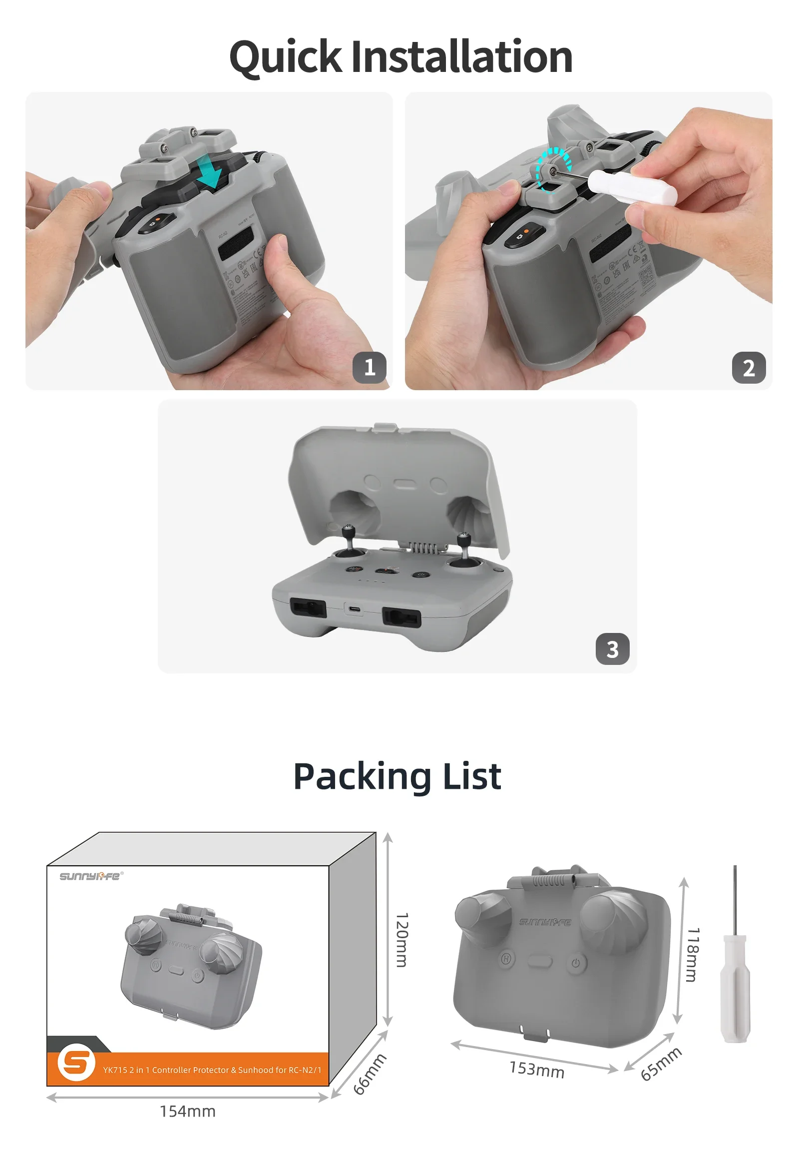 2 in 1 Controller Protector Su - Drone Tablet Mount recensie en prijs