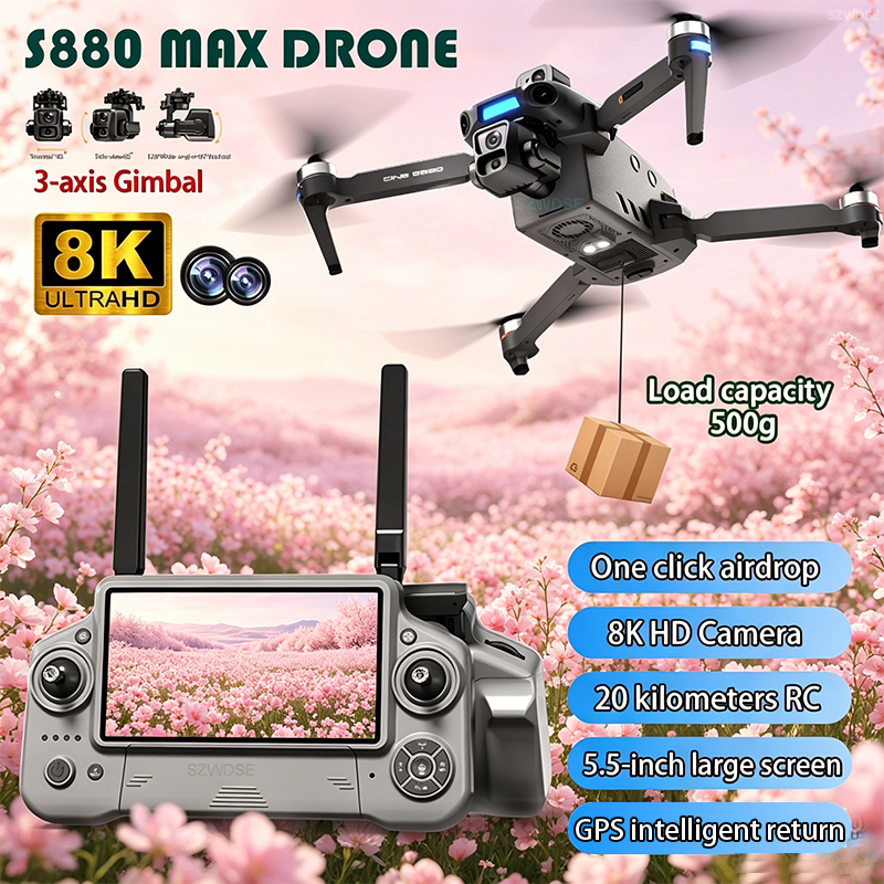 2026 New 8K Dual Camera Drone  - Drone Controller Screen recensie en prijs