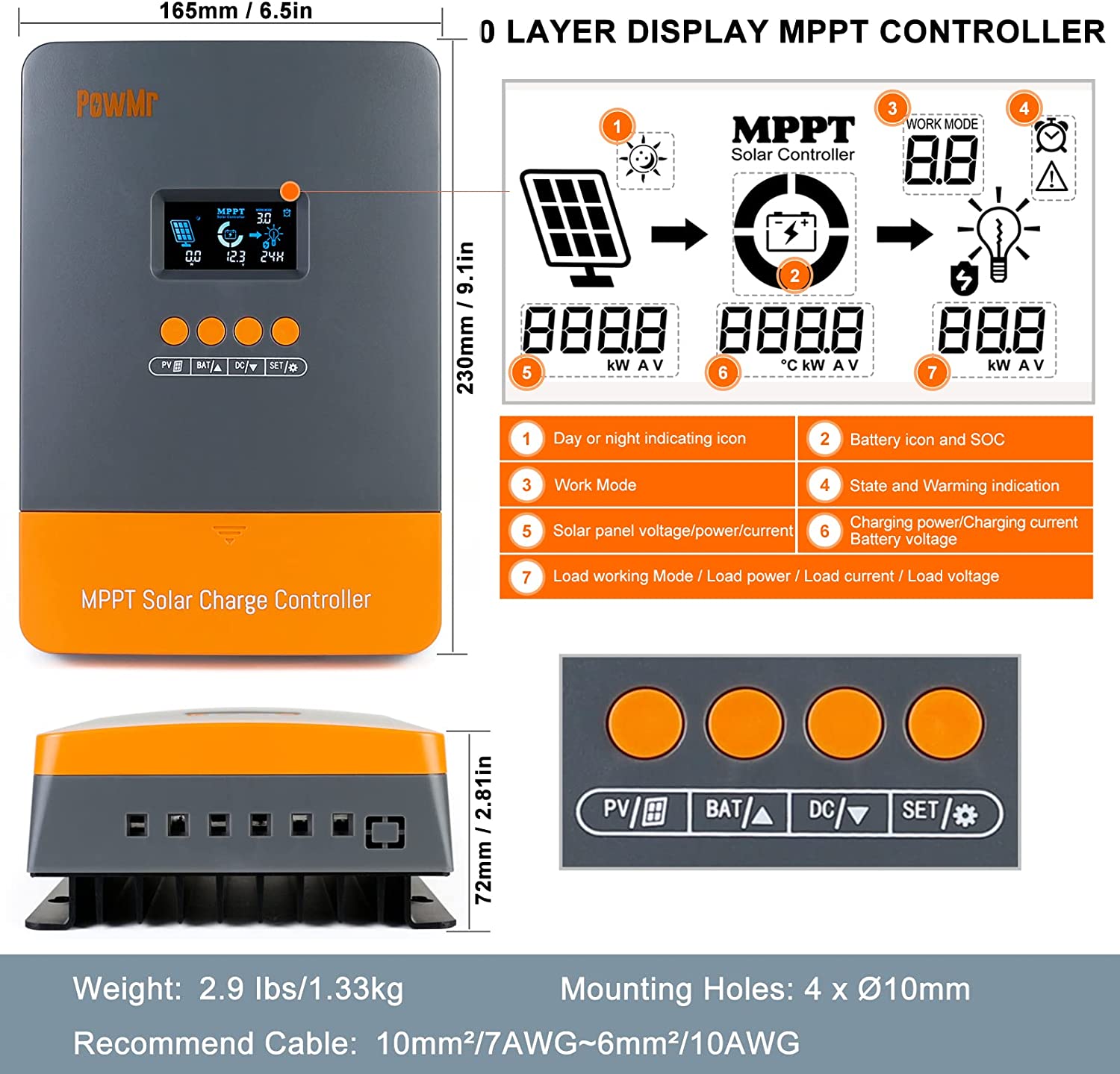 PowMr MPPT 60A Solar Charger C - Drone Solar Charger recensie en prijs