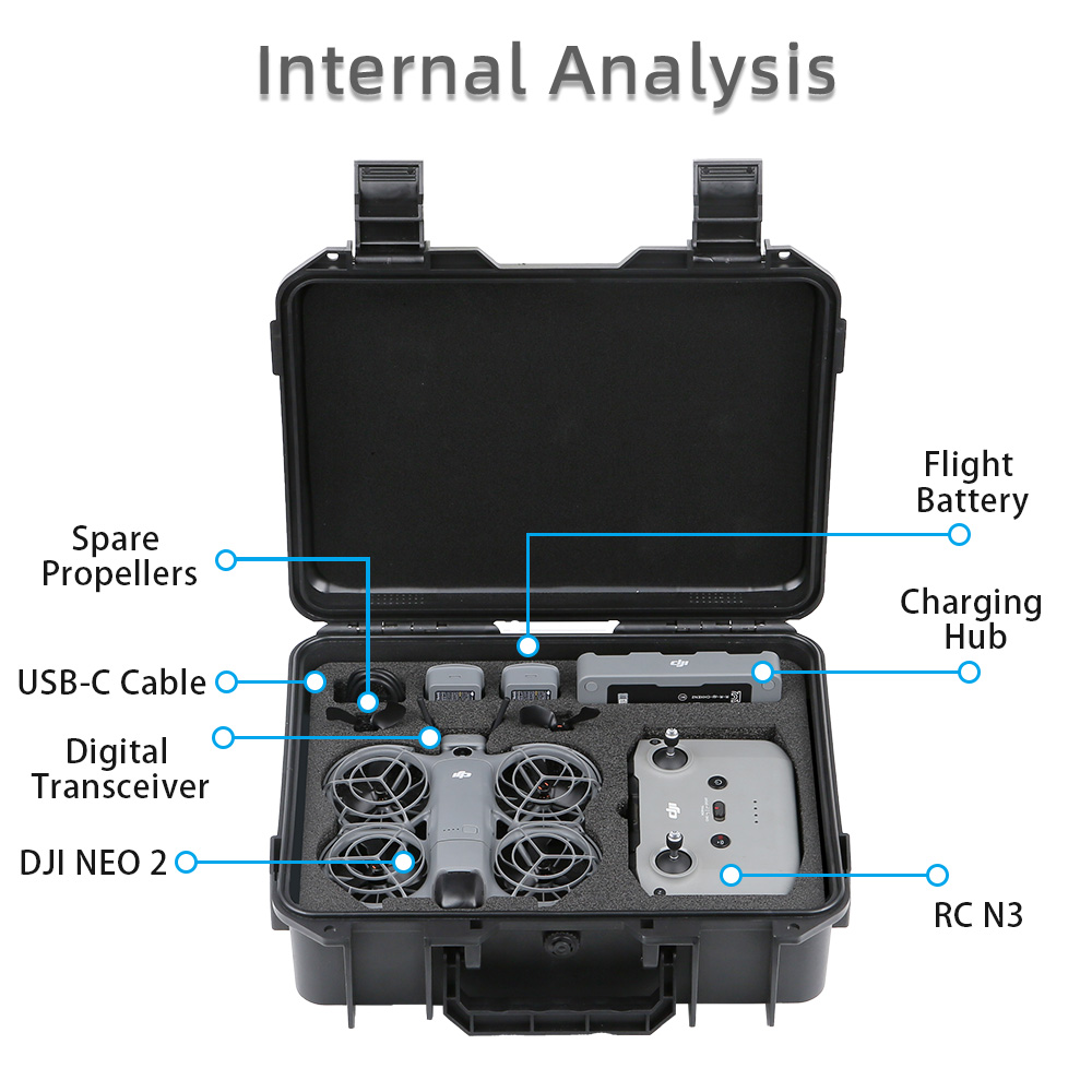 For DJI NEO 2 Case Bag Explosi - Drone Hard Shell Case recensie en prijs