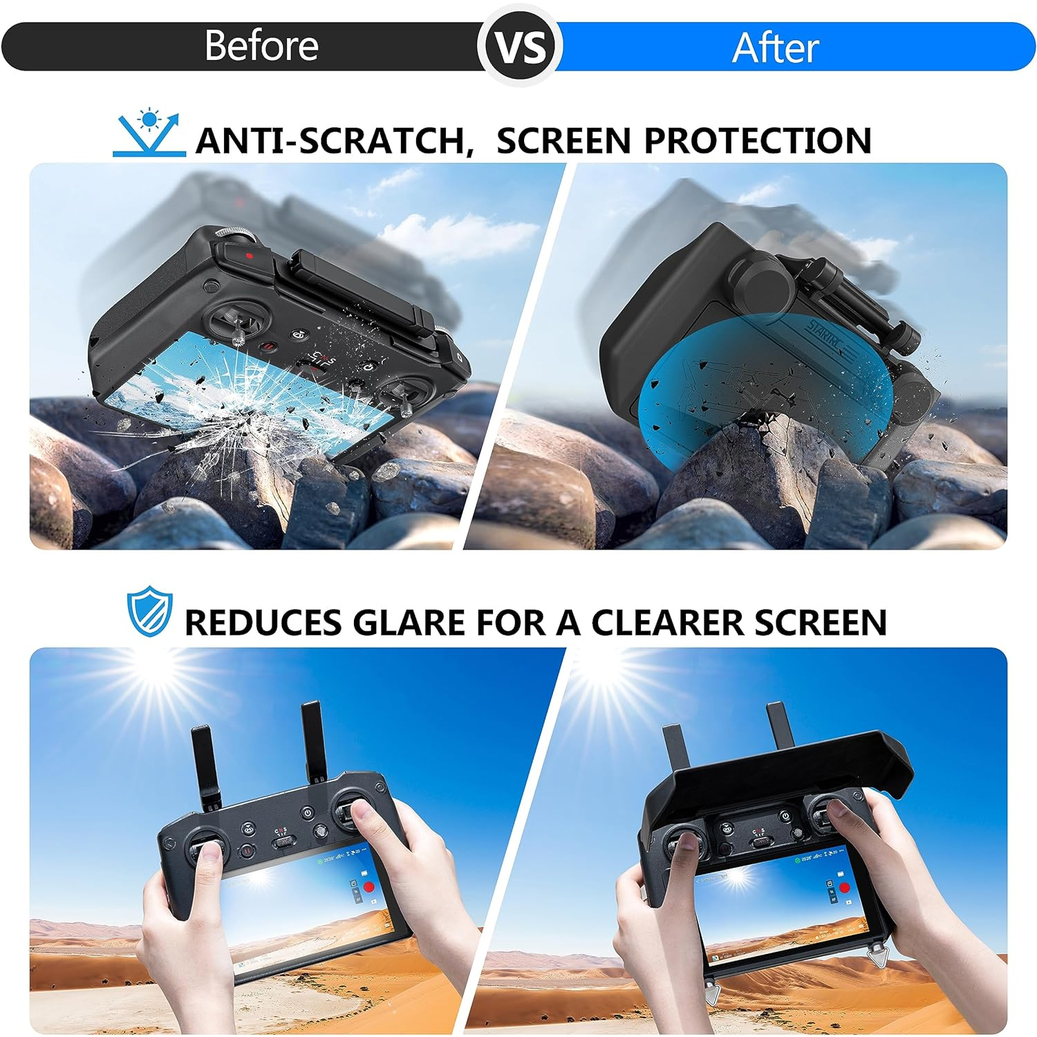 2-in-1 Sun Hood & Joystick Cov - Drone Controller Hood recensie en prijs