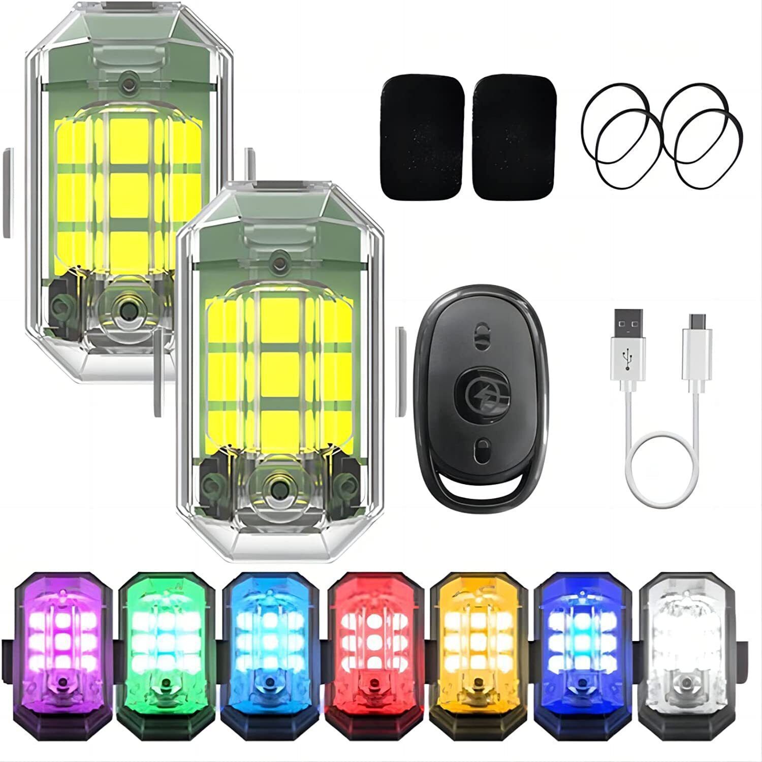 1/2/4Pc Remote Motorcycle Ligh - Drone Beacon Light recensie en prijs