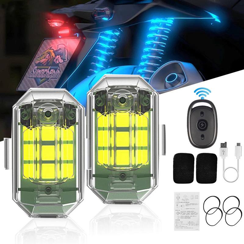 1/2/4Pc Remote Motorcycle Ligh - Drone Beacon Light recensie en prijs