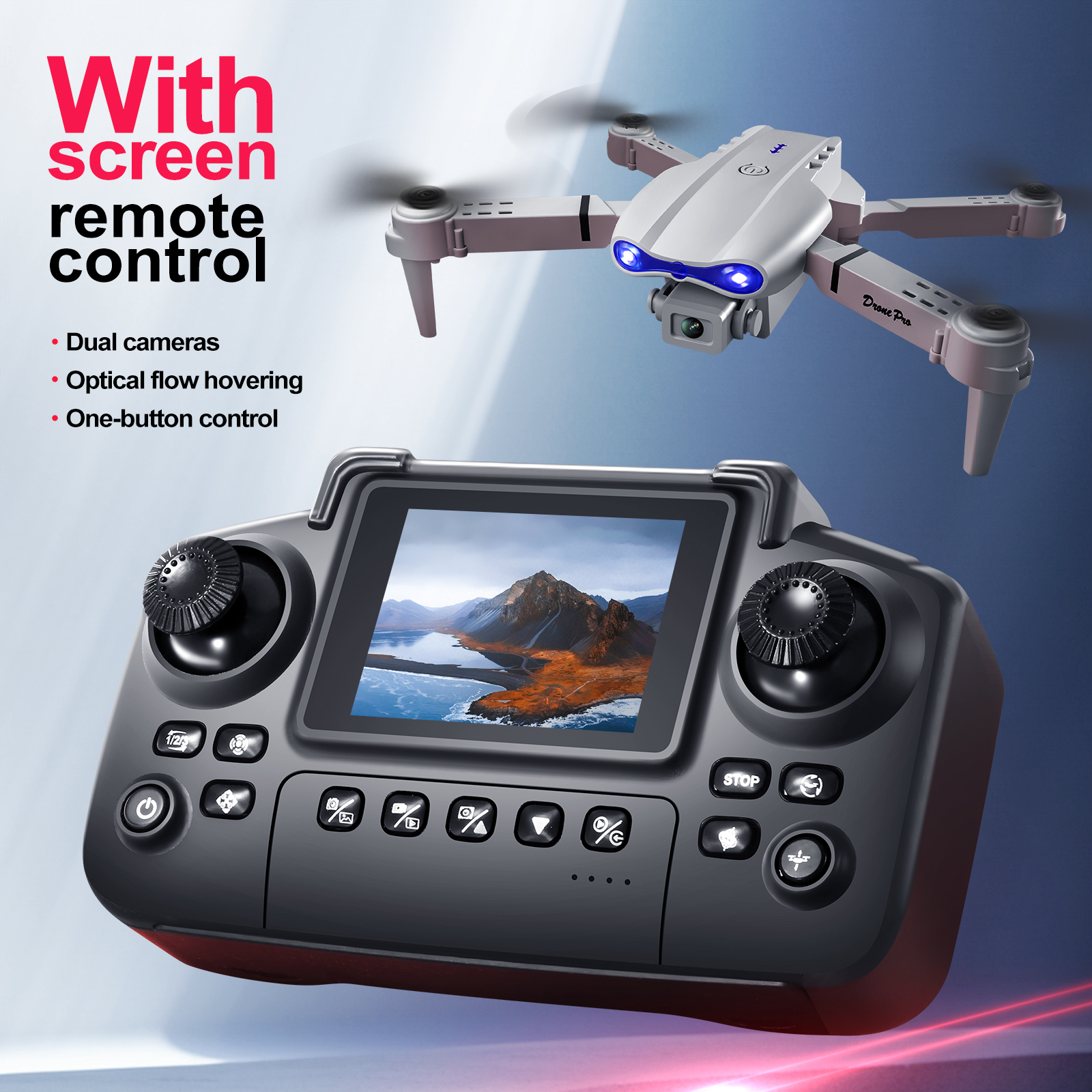 2025 New E88 E99 Upgraded Dron - Drone Controller Screen recensie en prijs