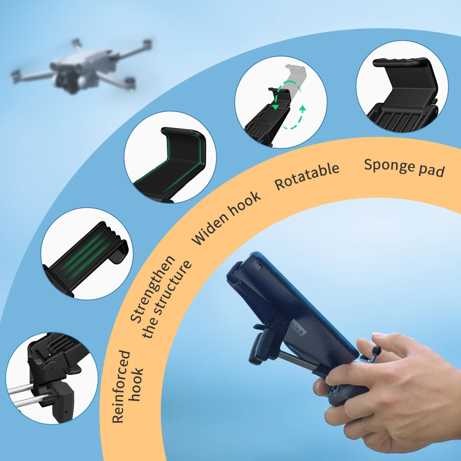 Tablet Extended Bracket Mount  - Drone Tablet Mount recensie en prijs