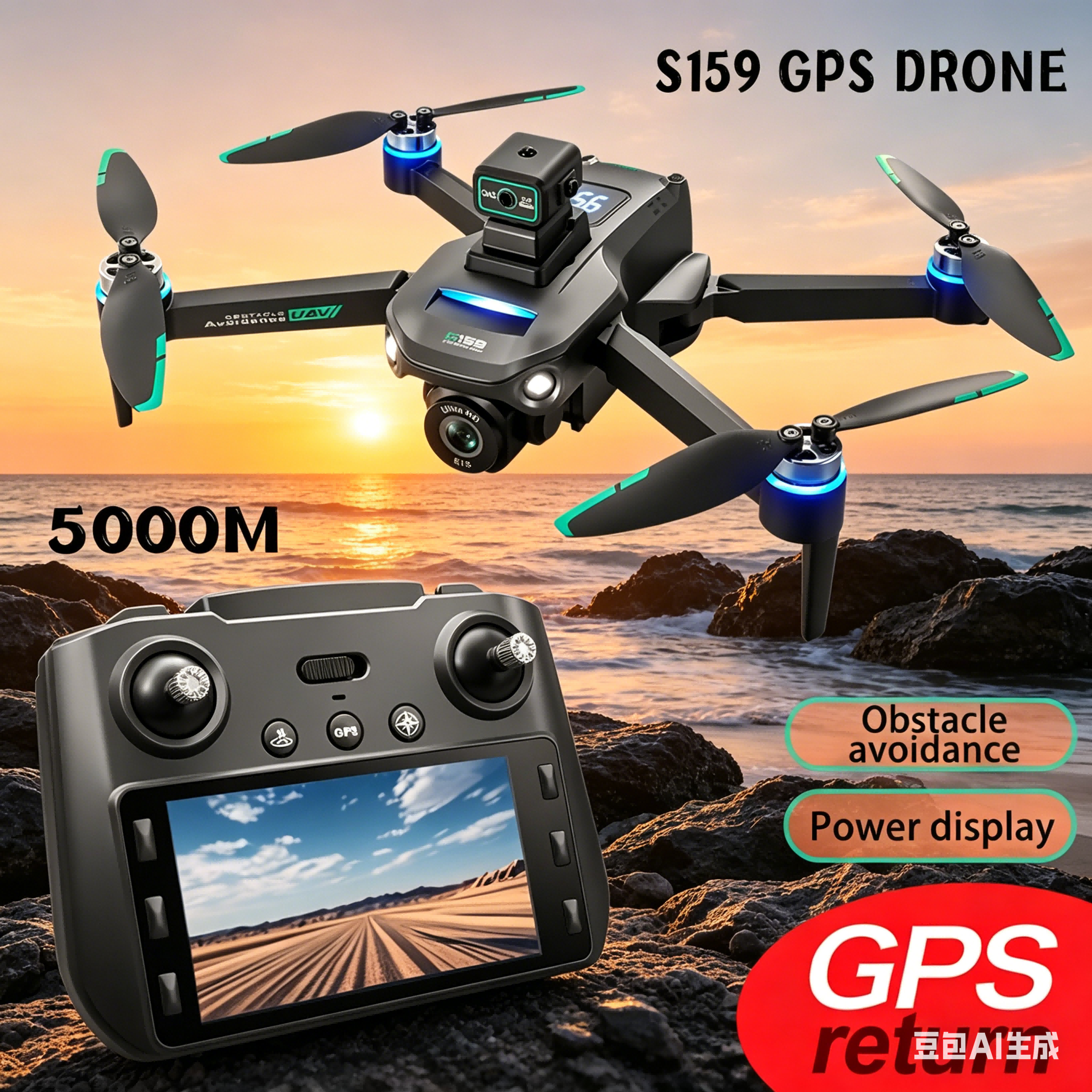 S159 GPS Drone 4K Profesional  - Drone Controller Screen recensie en prijs