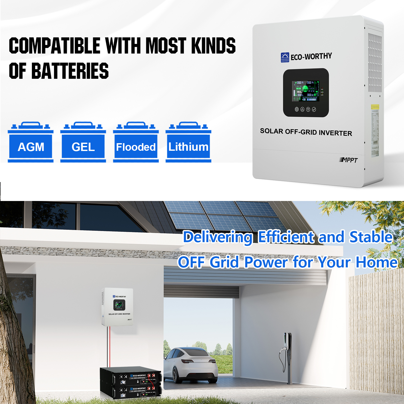 ECO-WORTHY UL1741 5000W 48V So - Drone Solar Charger recensie en prijs